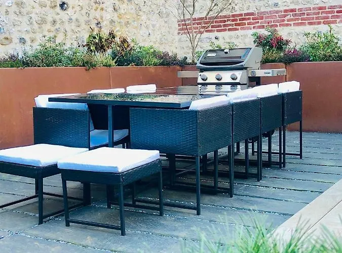 Maison D'architecte En Plein Coeur D'honfleur Avec Bain Nordique Holiday home Honfleur